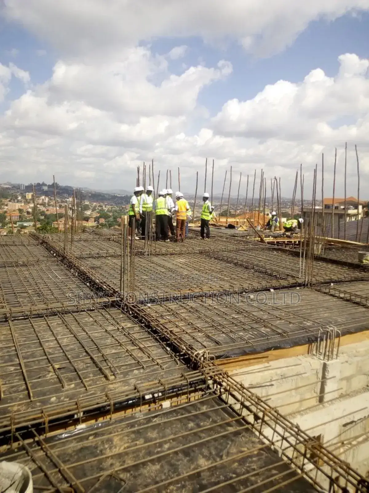 Solid Slab Concrete and Steel Construction.