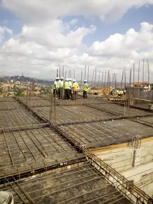 Solid Slab Concrete and Steel Construction.