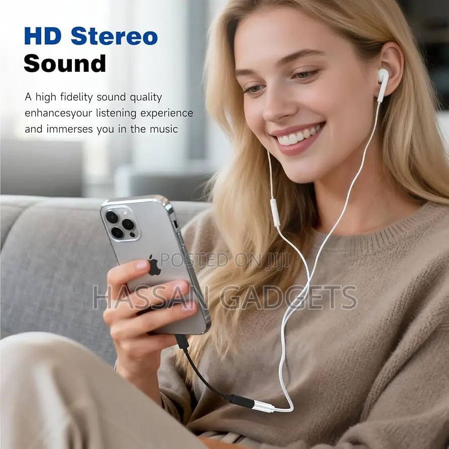 Usb C to 3.5mm Headphone Jack Adapter for iPhone17/ iPhone 16/16 Pro/