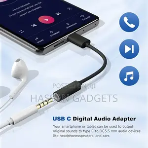 Usb C to 3.5mm Headphone Jack Adapter for iPhone17/ iPhone 16/16 Pro/