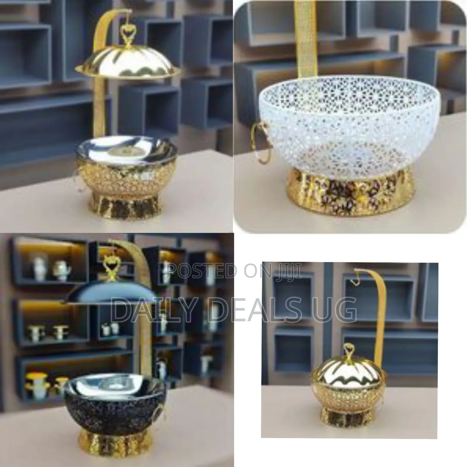 Elegant Decorative Chafing Dish and Food Warmer - Multicolor