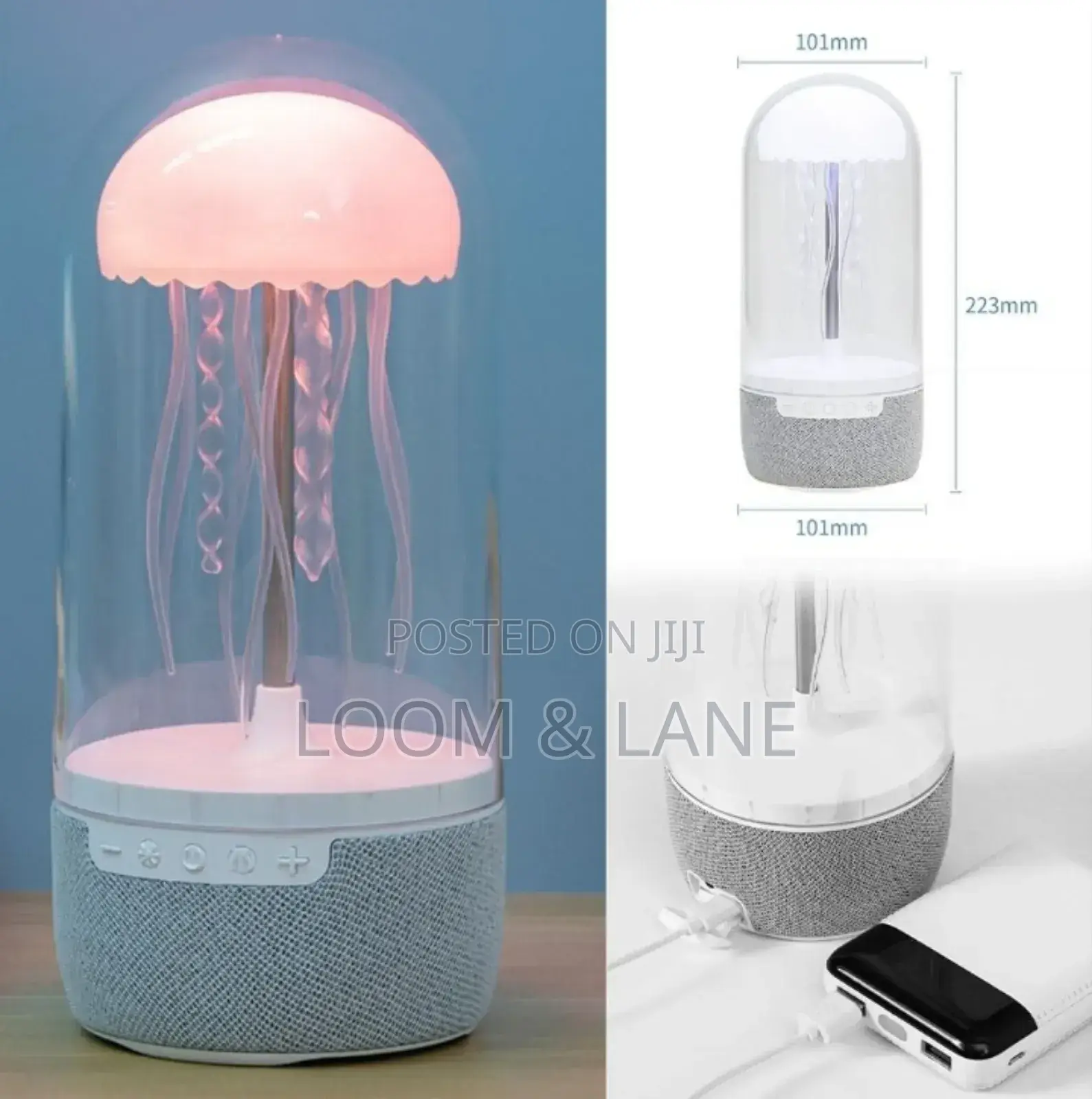 Jellyfish-Shaped Bluetooth Speaker and Mood Lamp