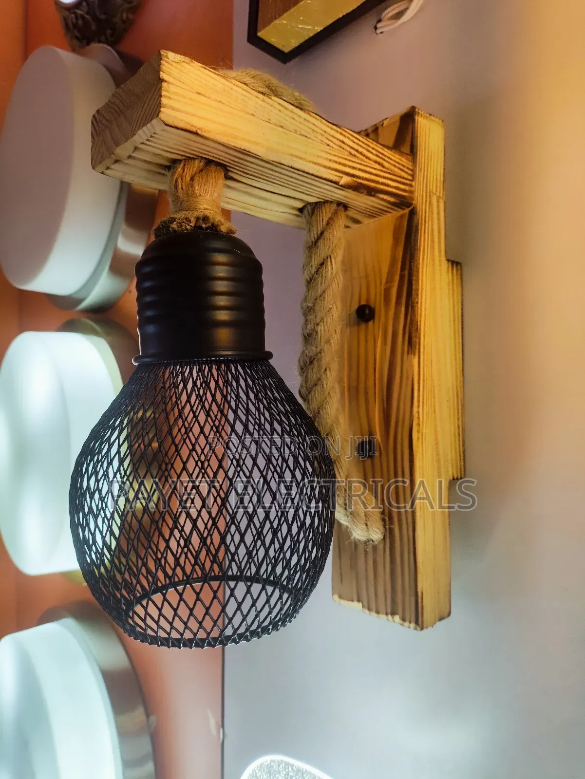 Wooden Wall Light