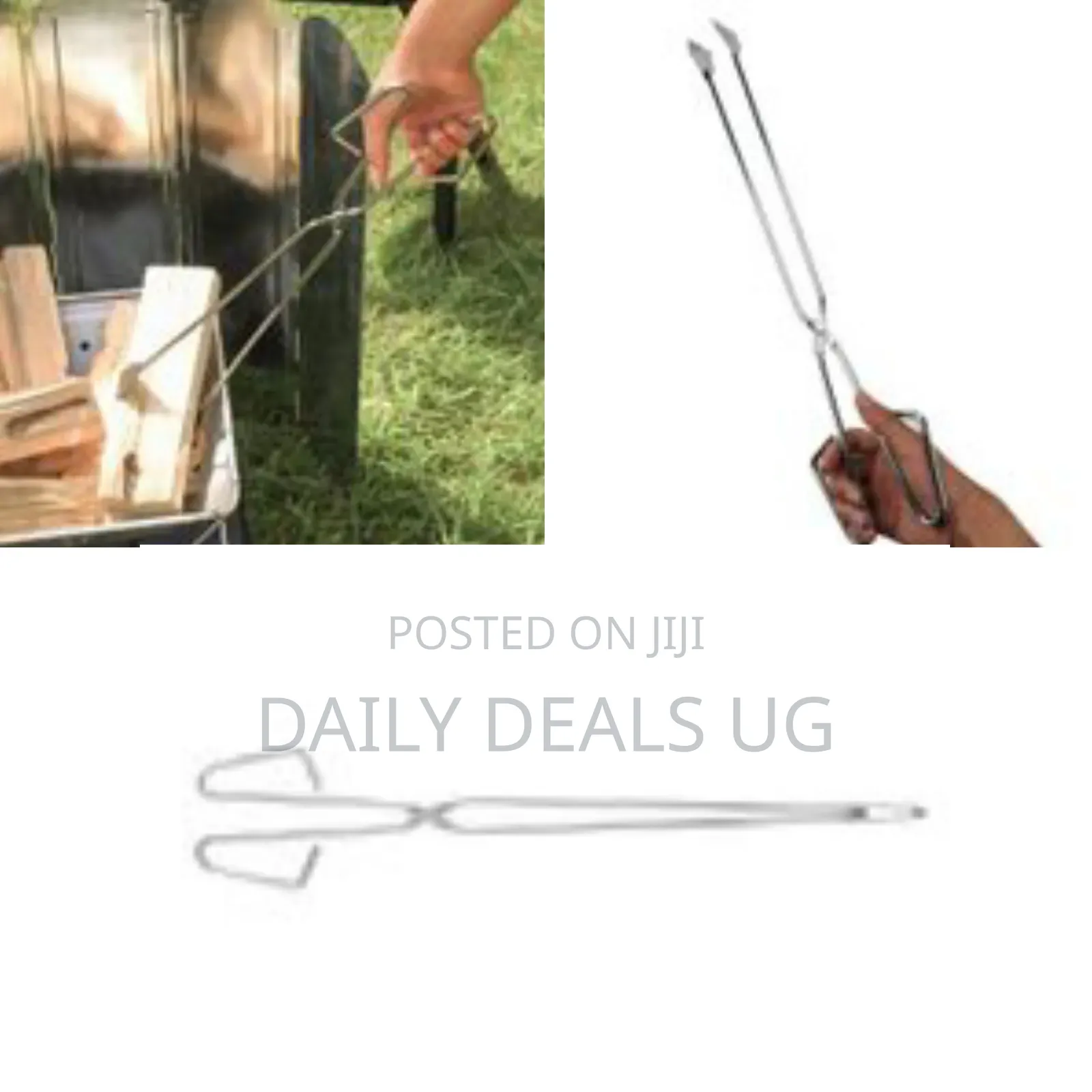 Long Handle Campfire Charcoal Tongs Outdoor Barbecue Carbon Clip