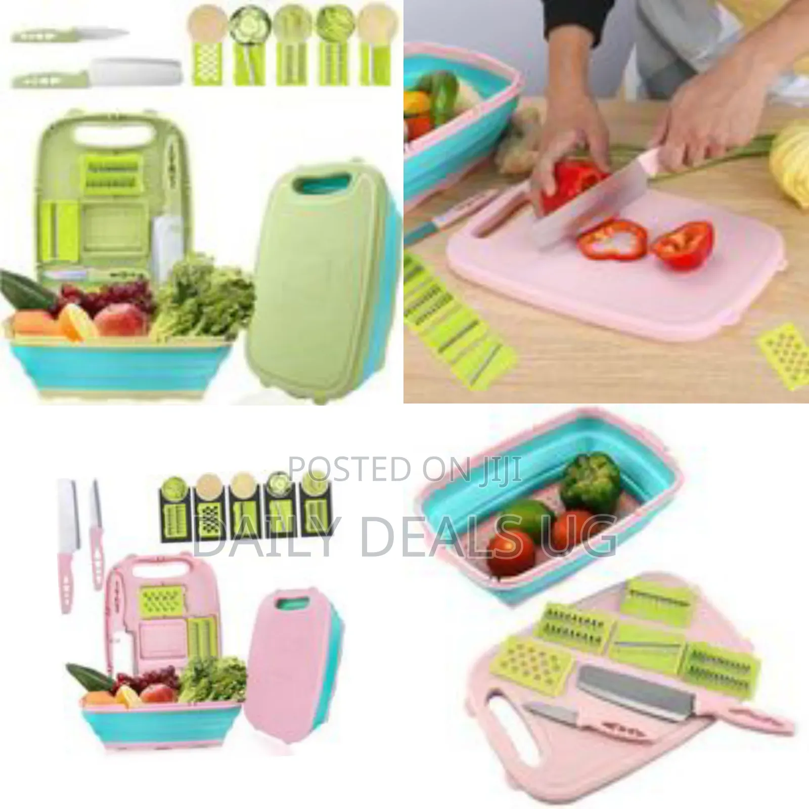 Multifunctional Kitchen Slicer, Grater, and Prep Set - Multicolor