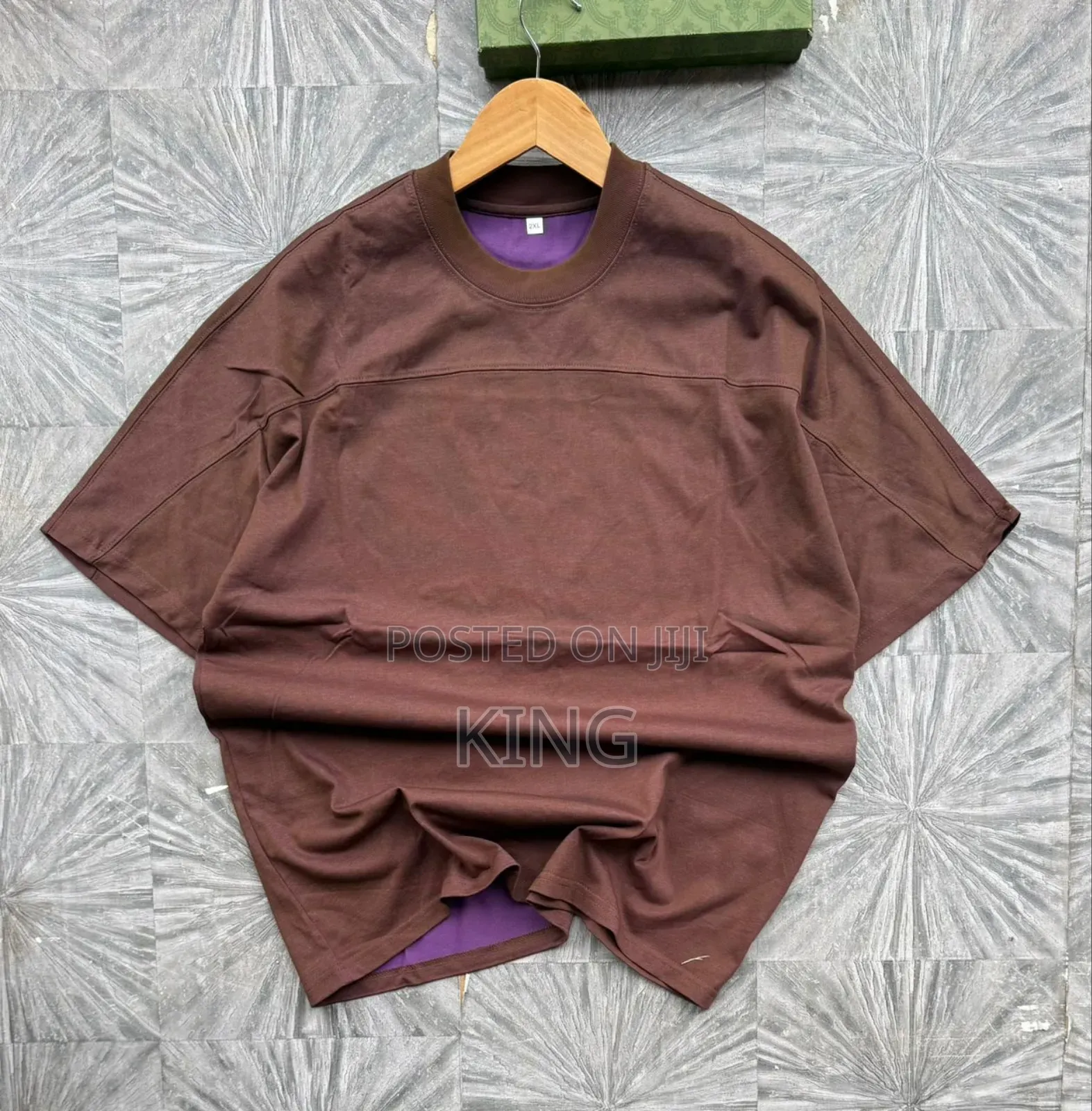 Brown, Green, Navy, Mustard Cotton-Blend T-Shirt