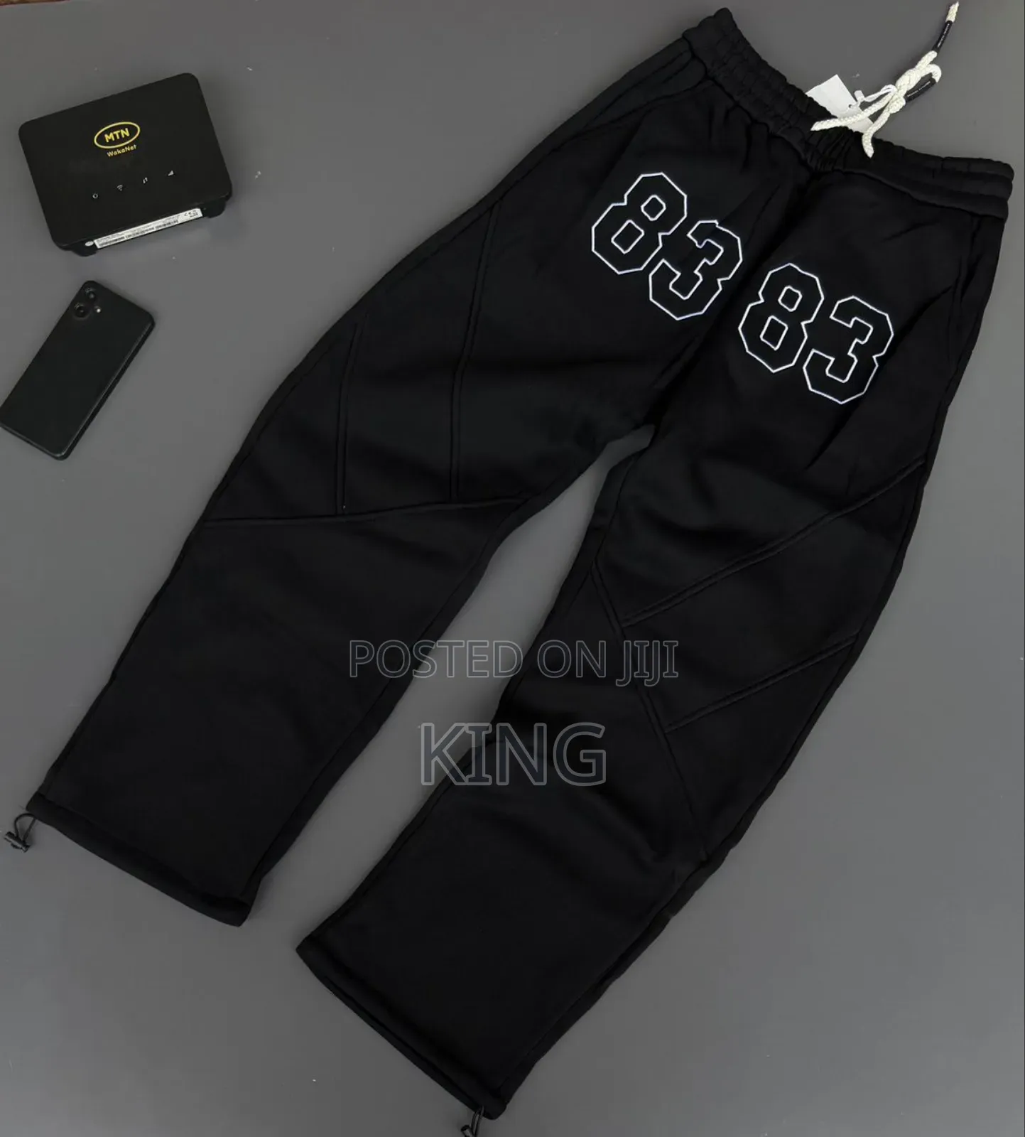 Styled Panel Black, Brown Jogger Sweatpants