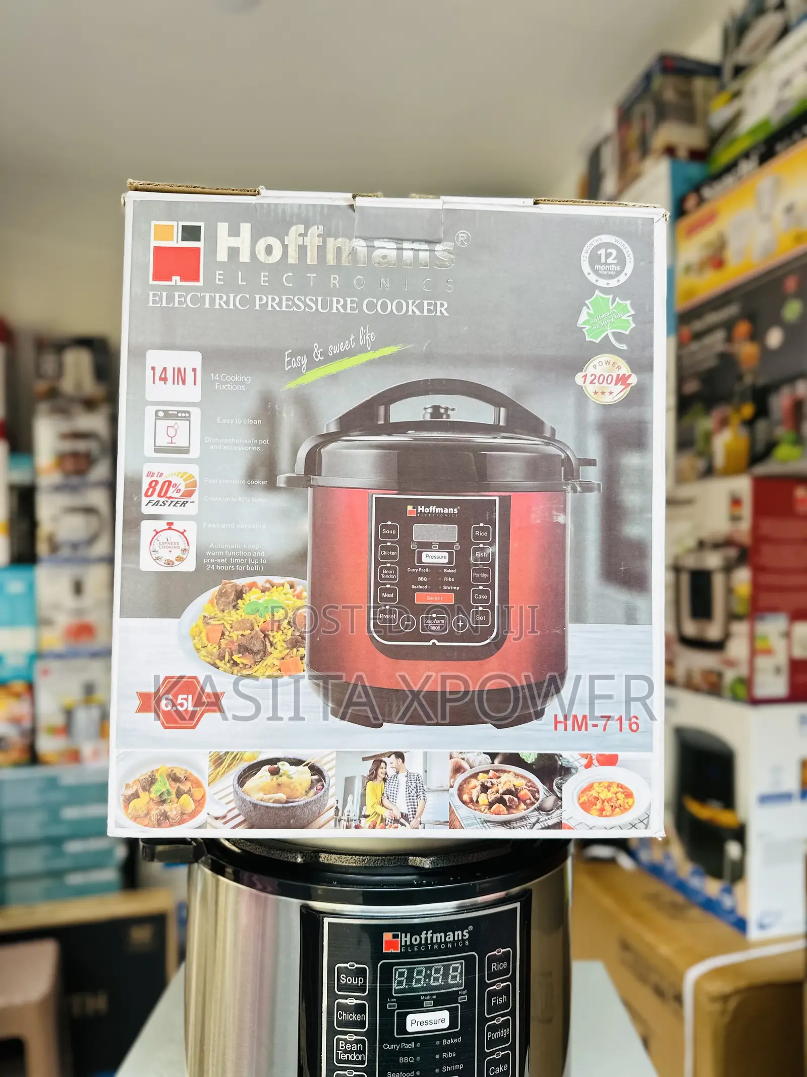 Hoffman Pressure Cooker 6.5litres Hm-716
