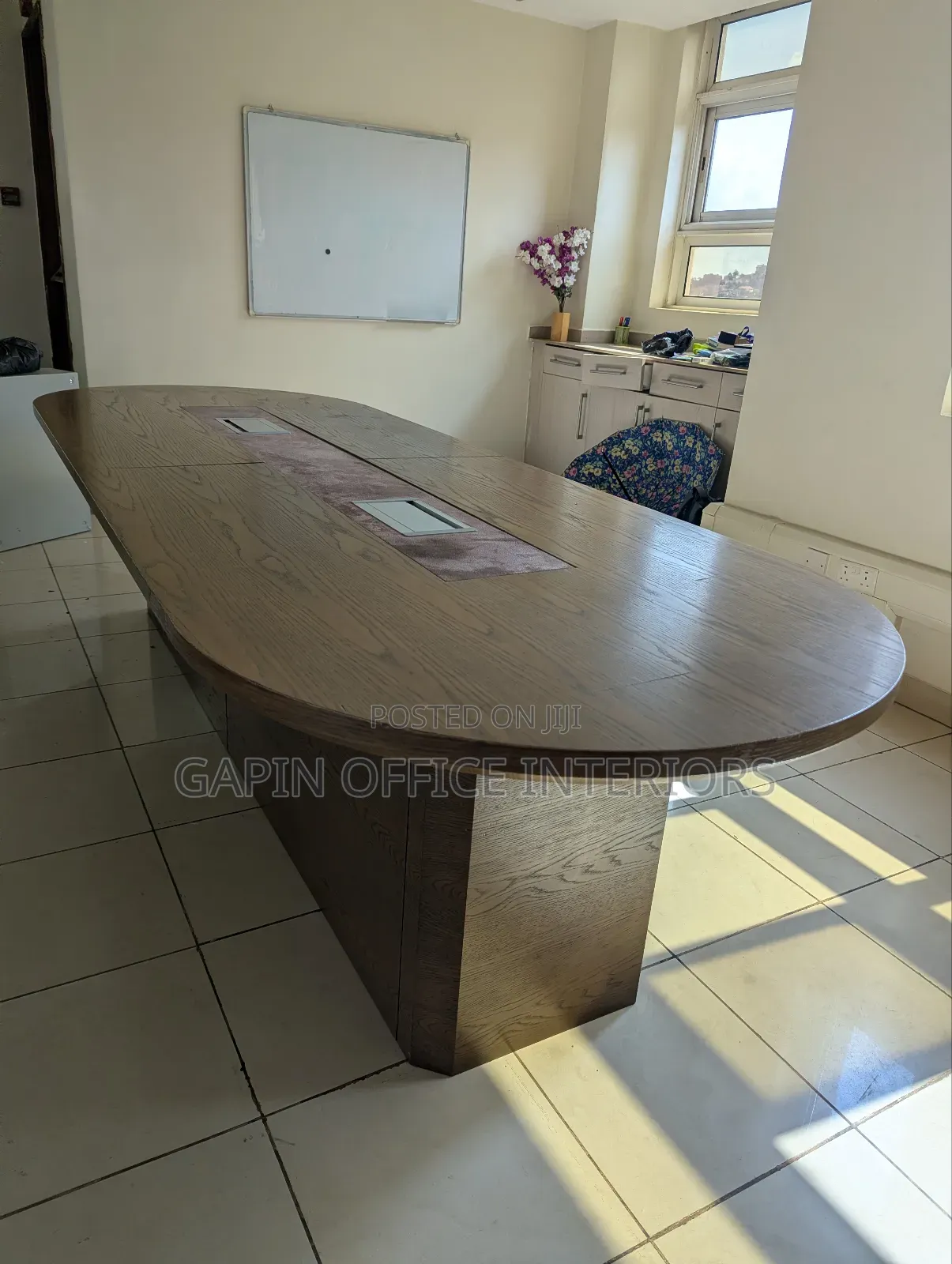 Second Hand Boardroom Table for 8, to 10 People With Charging Sockets