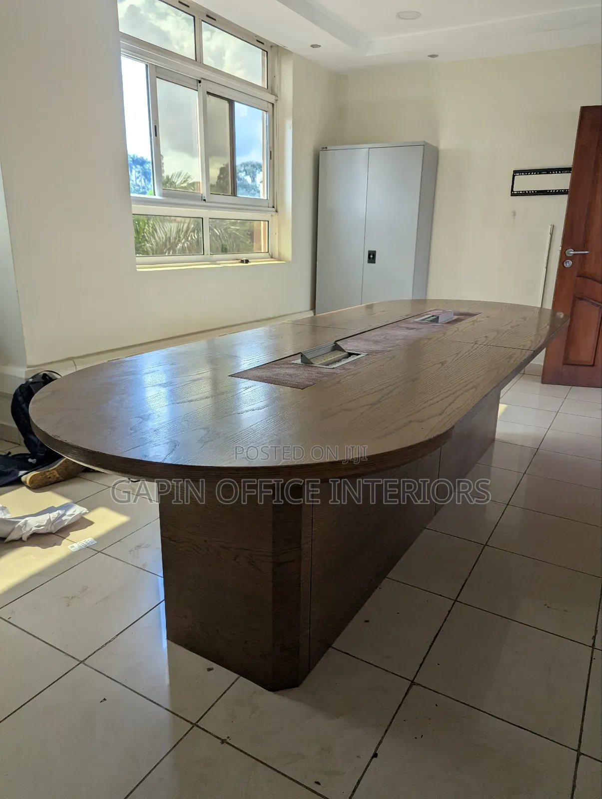 Second Hand Boardroom Table for 8, to 10 People With Charging Sockets