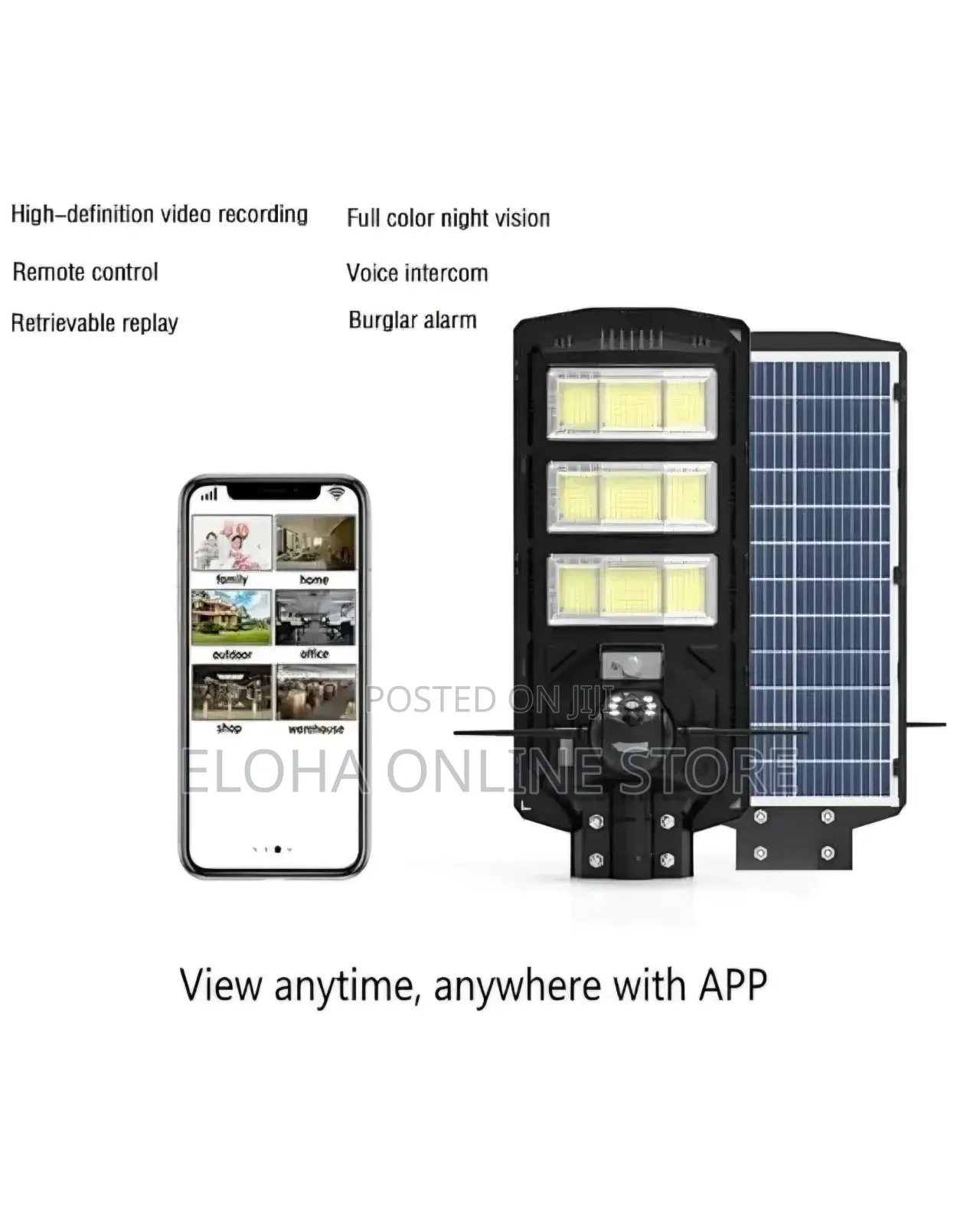 Ai Solar Camera With Street Light All in One Water-Proof With Remote