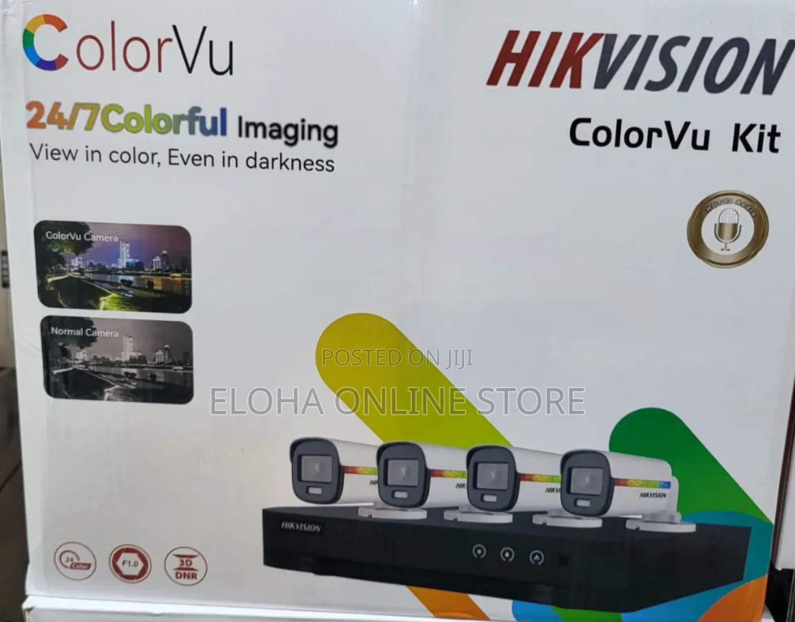 4-Channel Hikvision Colorvu Kit