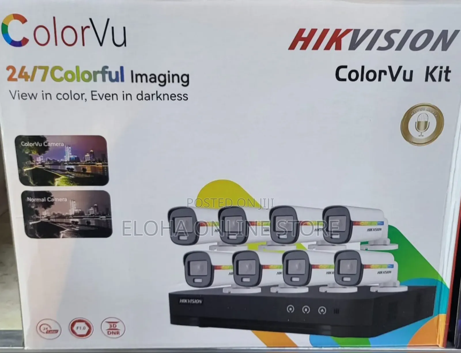 8-Channel Hikvision Colorvu Surveillance Camera