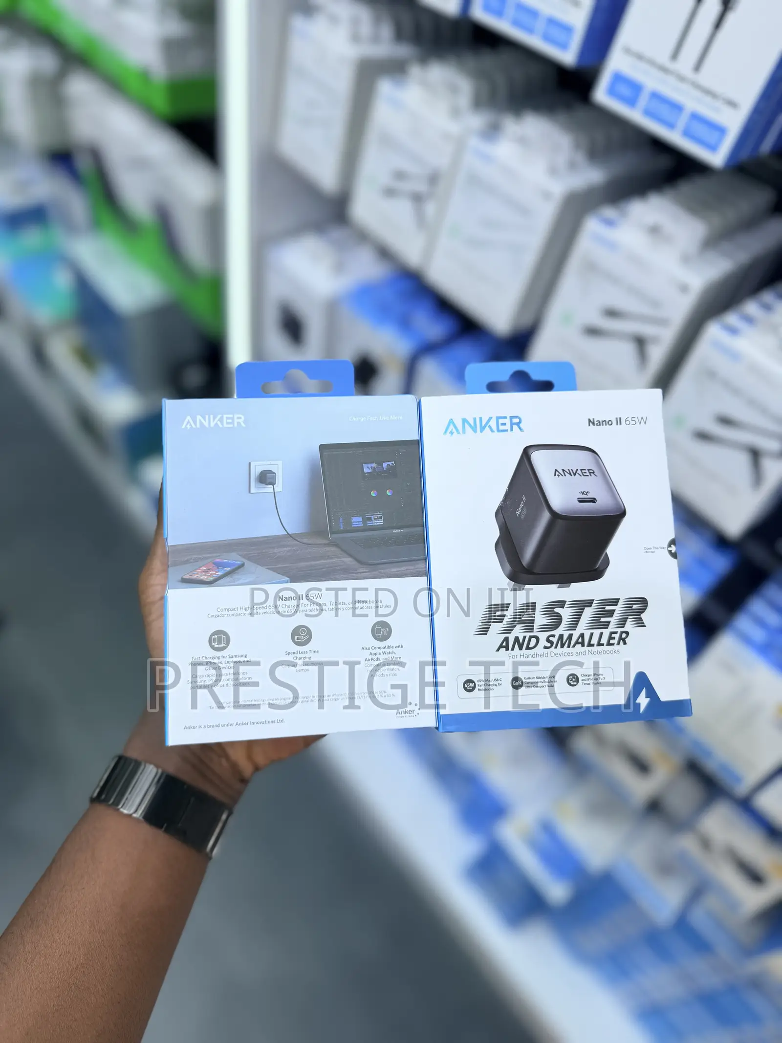 Anker Nano 2 65w Gan Charger, Compact Power Adapter