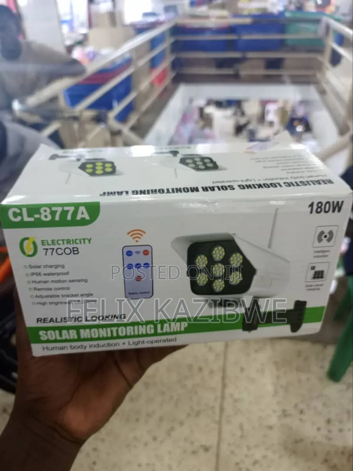 Realistic Looking Solar Monitoring Lamp .