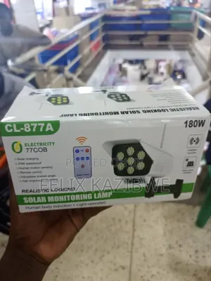 Realistic Looking Solar Monitoring Lamp .