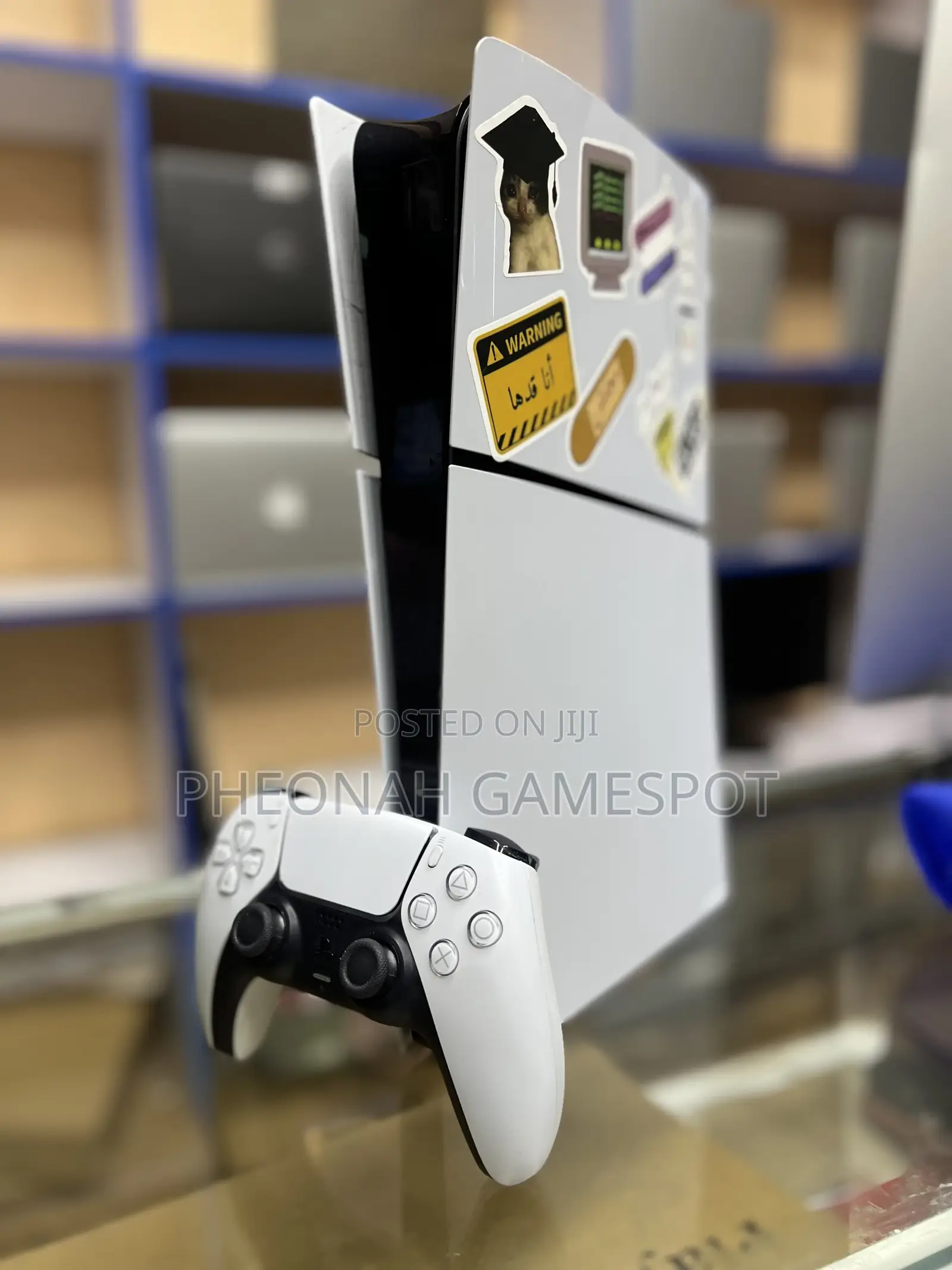 Ps5 Slim New Arrival Gaming Set, 2 Pads and 4 Games Inside