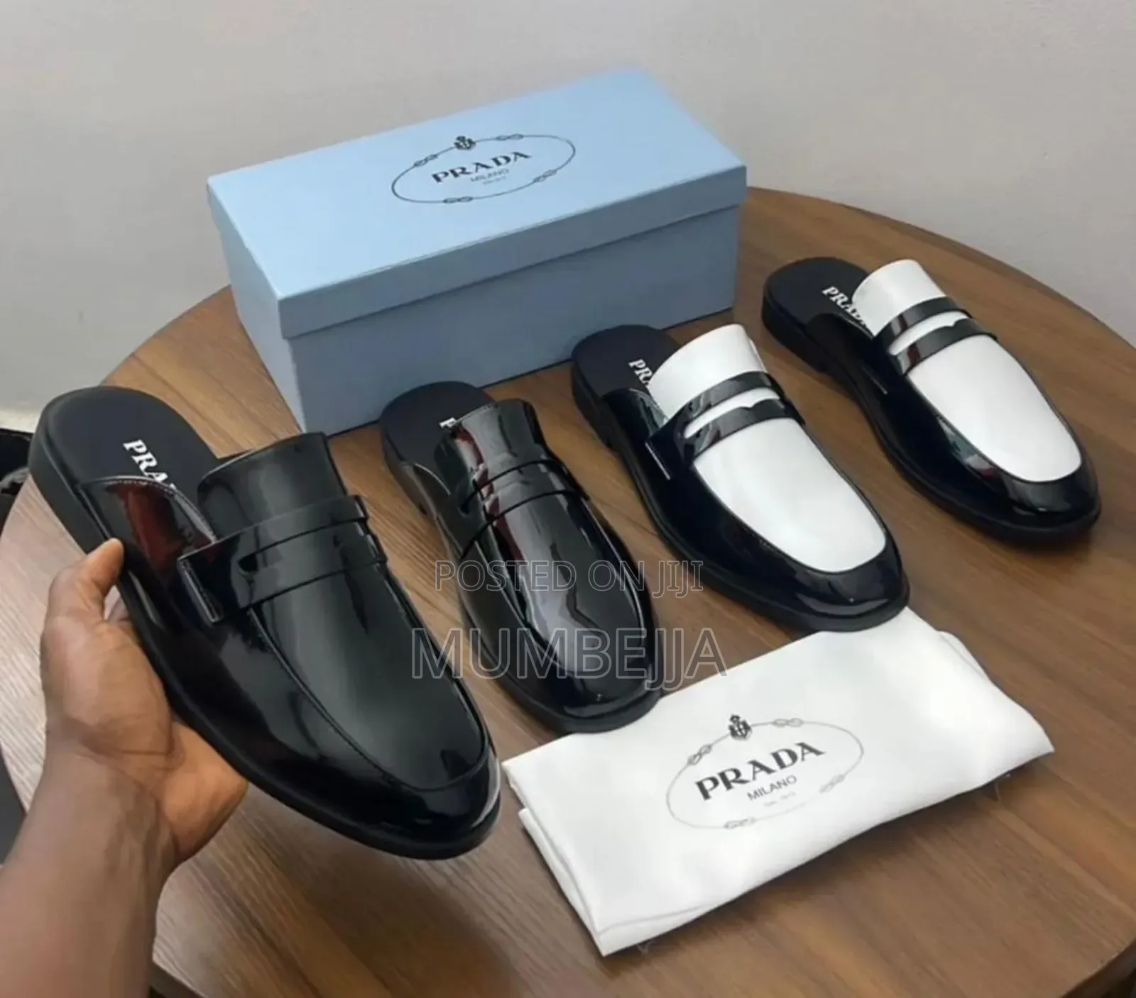 Men's Premium Classic Automatic Clean Off Prada Push in Shoes .
