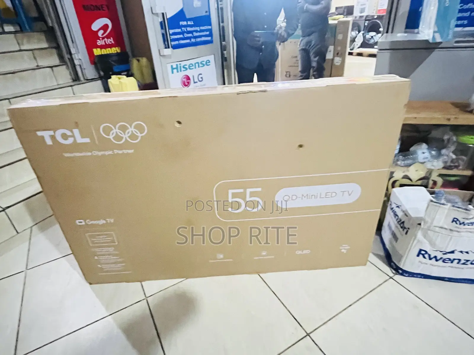 TCL 55 Inches Qd- Mini Led Tv Android Connected Tv Frameless
