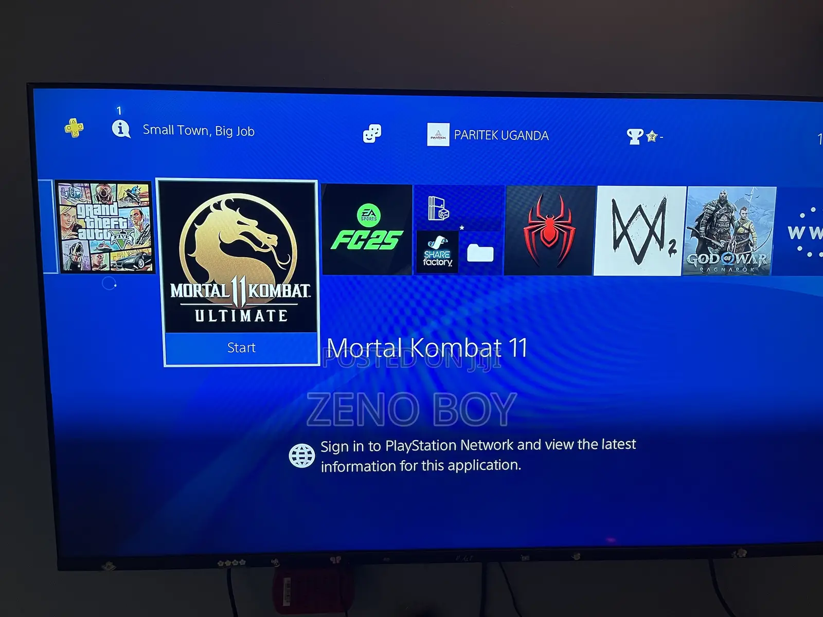 Ps4 Slim (No Controllers) 6 Games