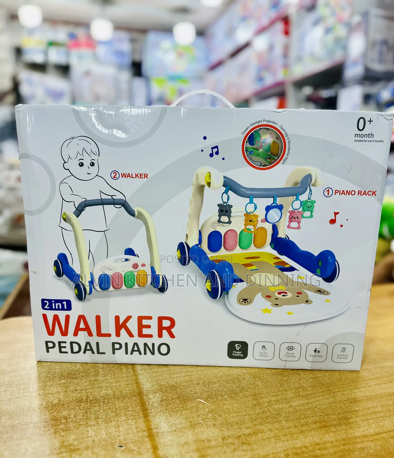 Baby Walker and Piano Gym 2in1