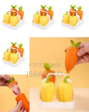 Novelty Vegetable-Shaped Storage Containers With Caddy - Multicolor
