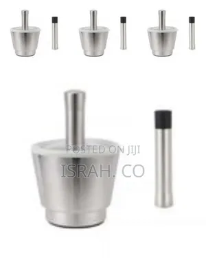 Stainless Steel Mortar and Pestle Set With Lid