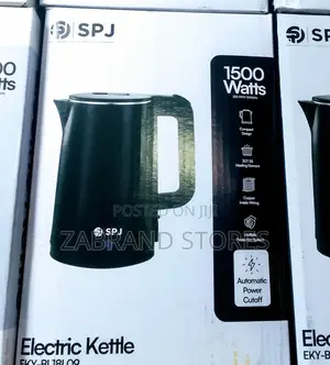 SPJ Black Electric Kettle