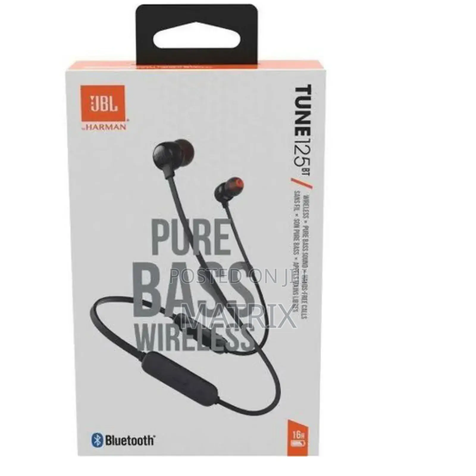 JBL Tune 125 - Bluetooth Wireless in-Ear Headphones With Mic