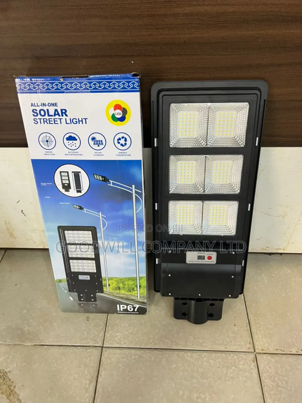 500w Solar Street Light 3 Double Eyes