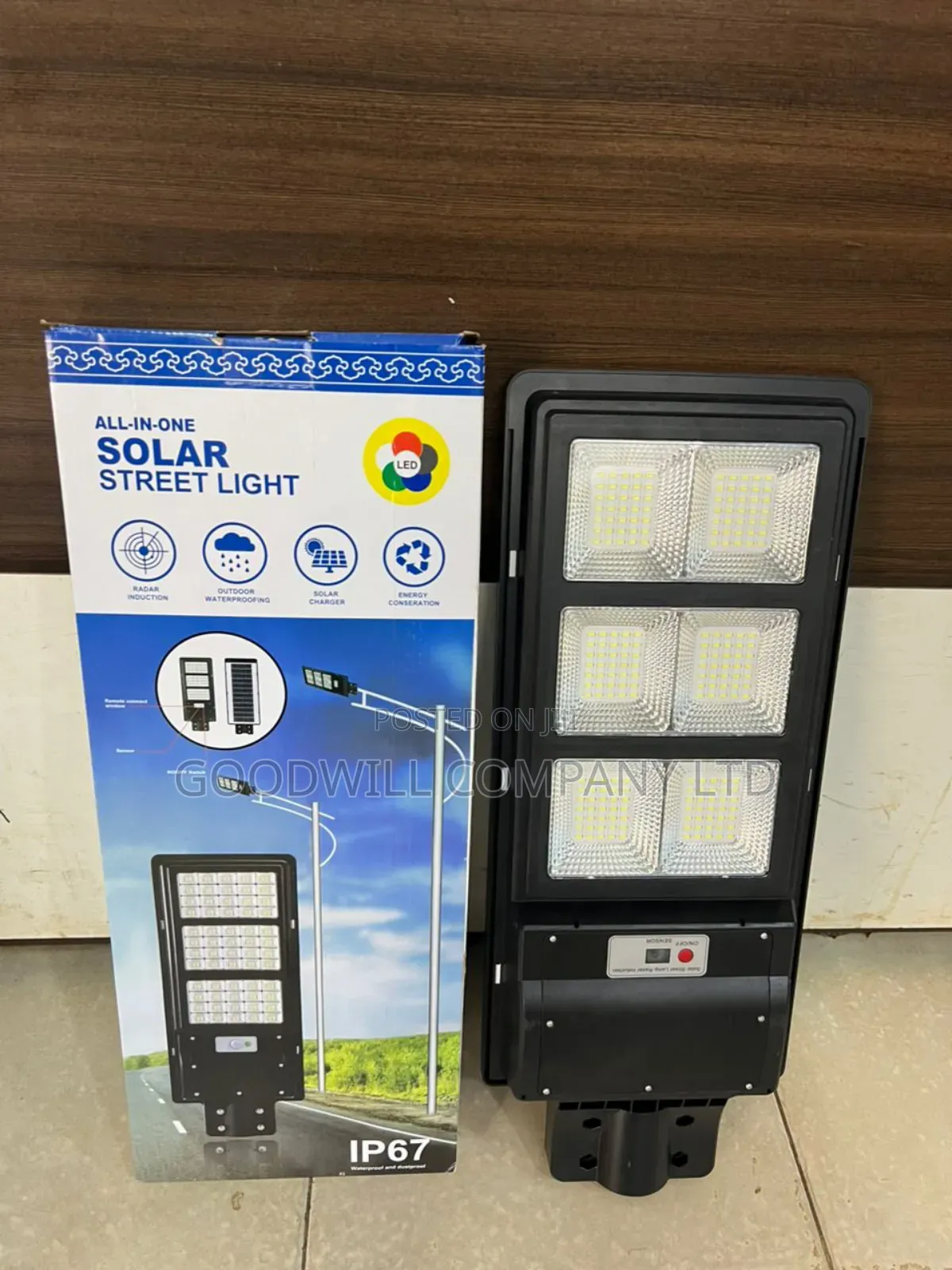 500w Solar Street Light 3 Double Eyes