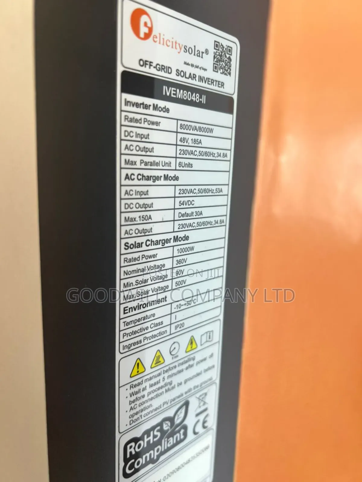 8000w / 8kva Felicity Hybrid Inverter Green Energy