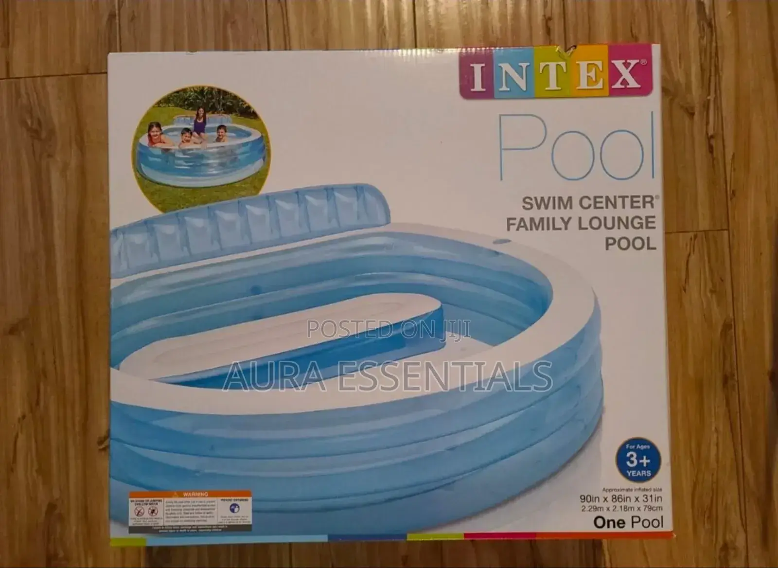 Intex Huge Inflatable Kids Blow Up Swim Center Family Lounge Pool