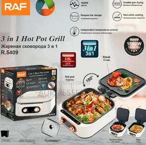Raf 3-in-1 Hot Pot Grill, Model R.5409