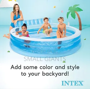 Intex Huge Inflatable Kids Blow Up Swim Center Family Lounge Pool