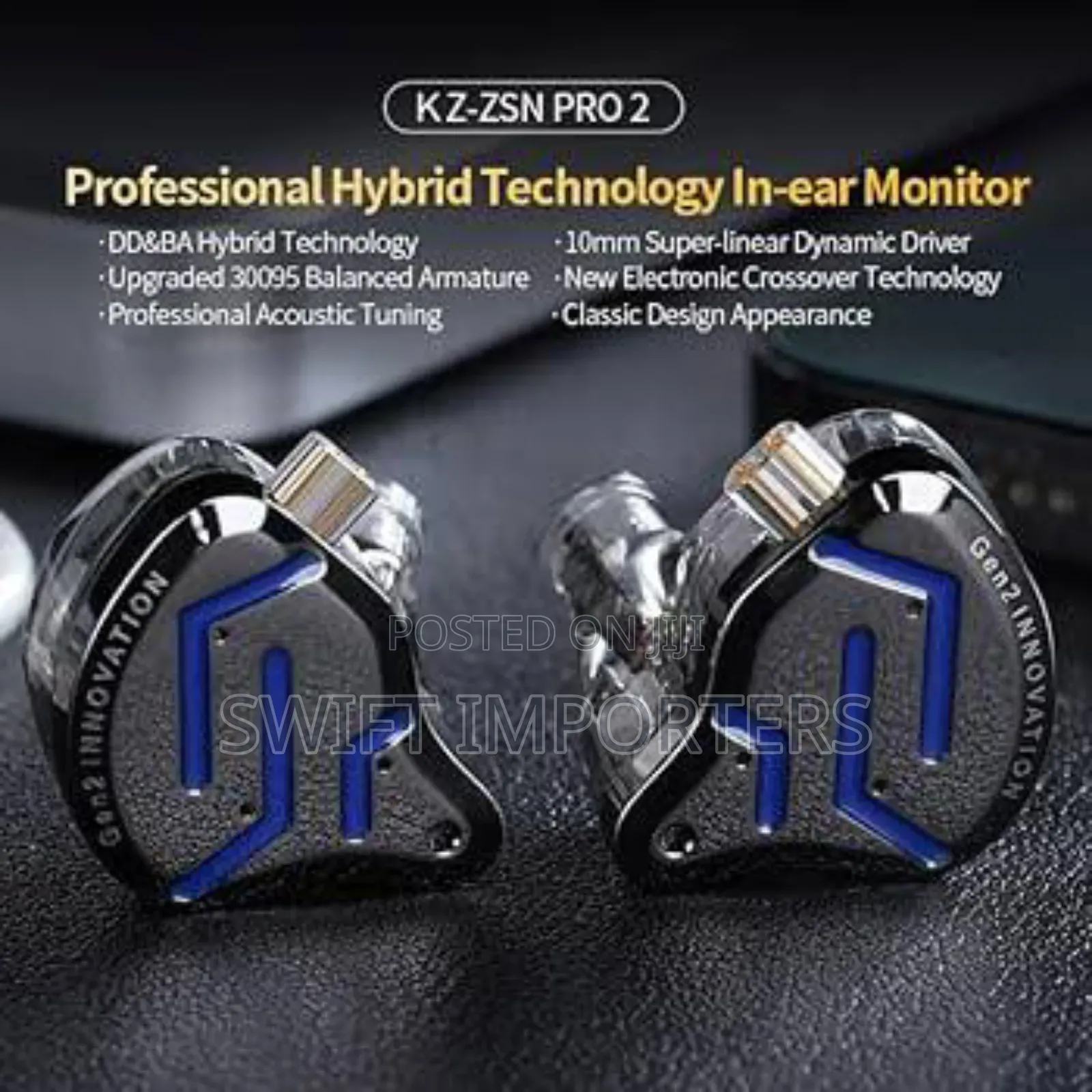 Kz ZSN Pro 2 Inears Iems in Ear Monitors Stage Monitors Gaming in-Ear