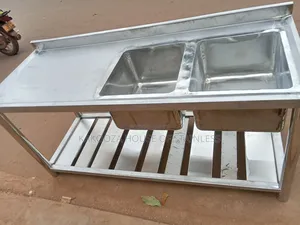 Commercial Stainless Steel Sink With Shelve Down