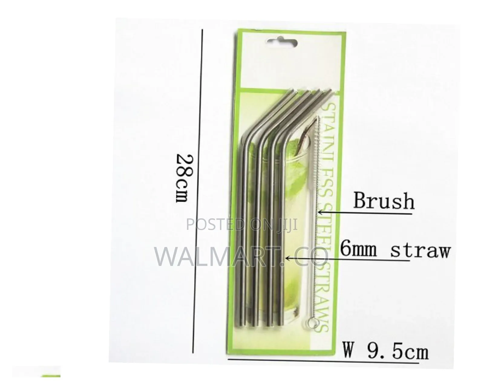 Reusable Stainless Steel Curved Straws