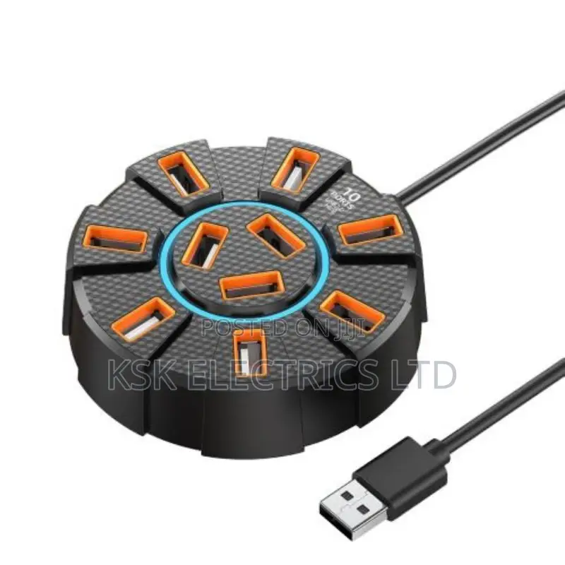 Round 10 Port Usb Hub