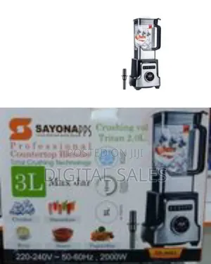 Sayonapps Commercial Blender, 3 Liters