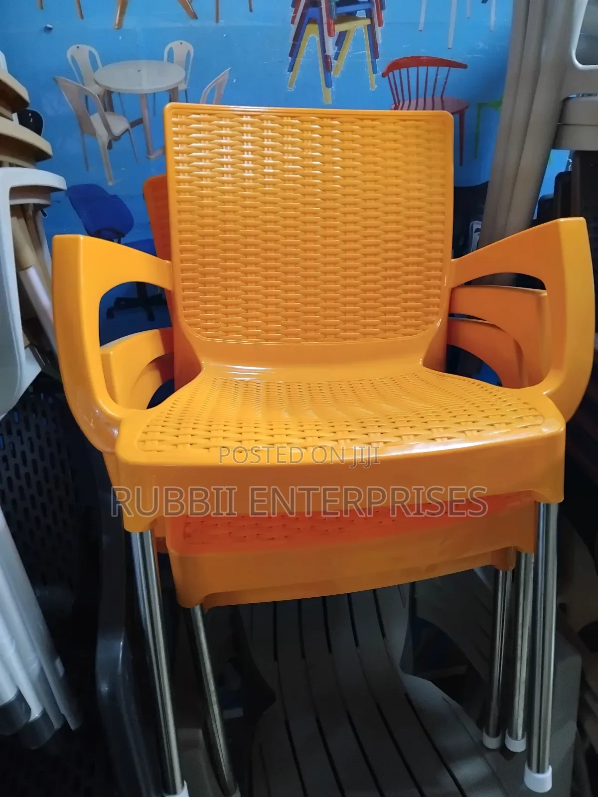 Plastic Chair With Armrests
