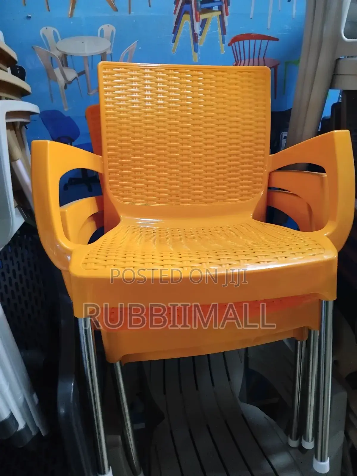 Plastic Chair With Armrests