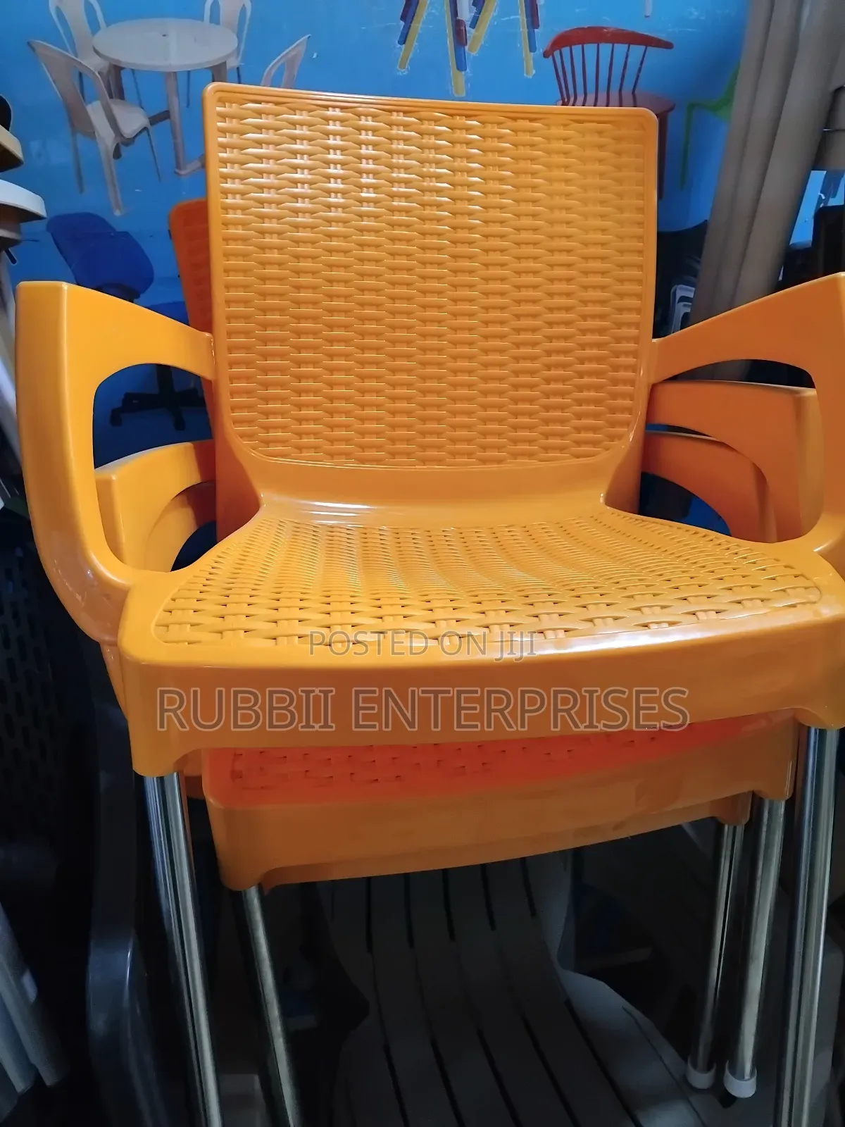 Plastic Chair With Armrests