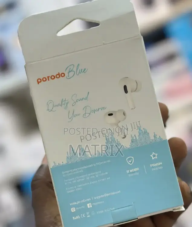 Porodo Blue Earbuds Pro2 Touch Display - Enc