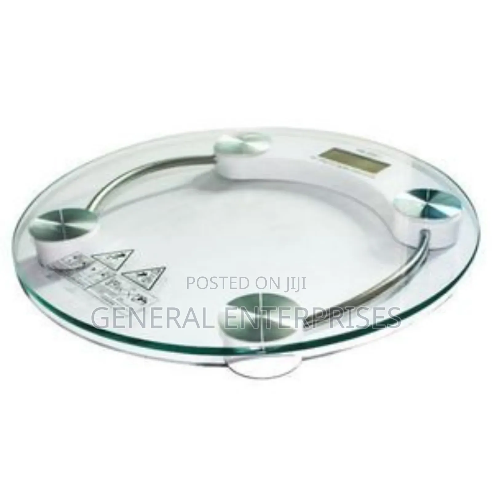 Circular Digital Glass Bathroom Scale.