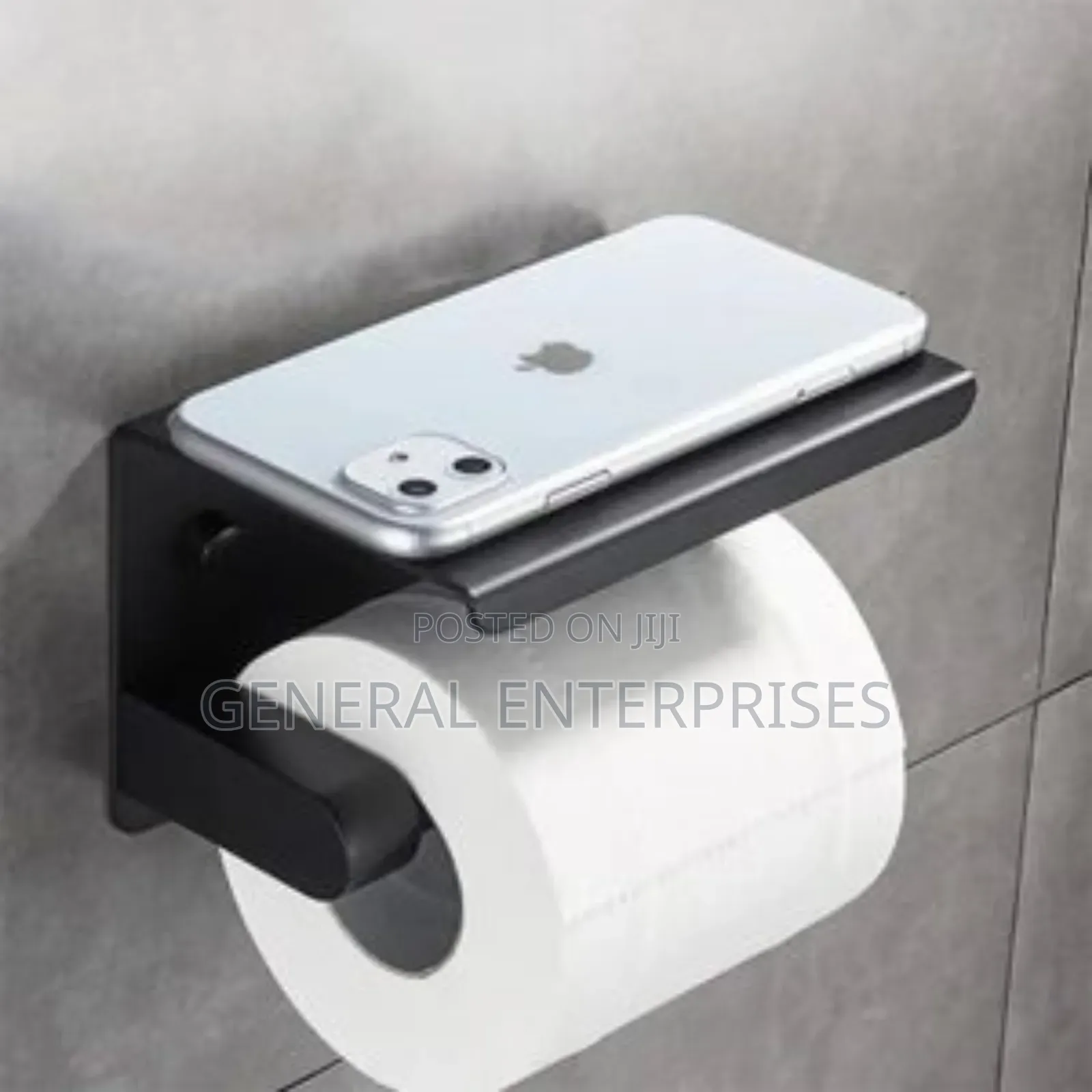 Matte Black Sus304 Stainless Steel Toilet Paper Holder