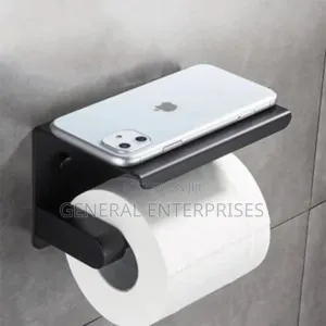 Matte Black Sus304 Stainless Steel Toilet Paper Holder