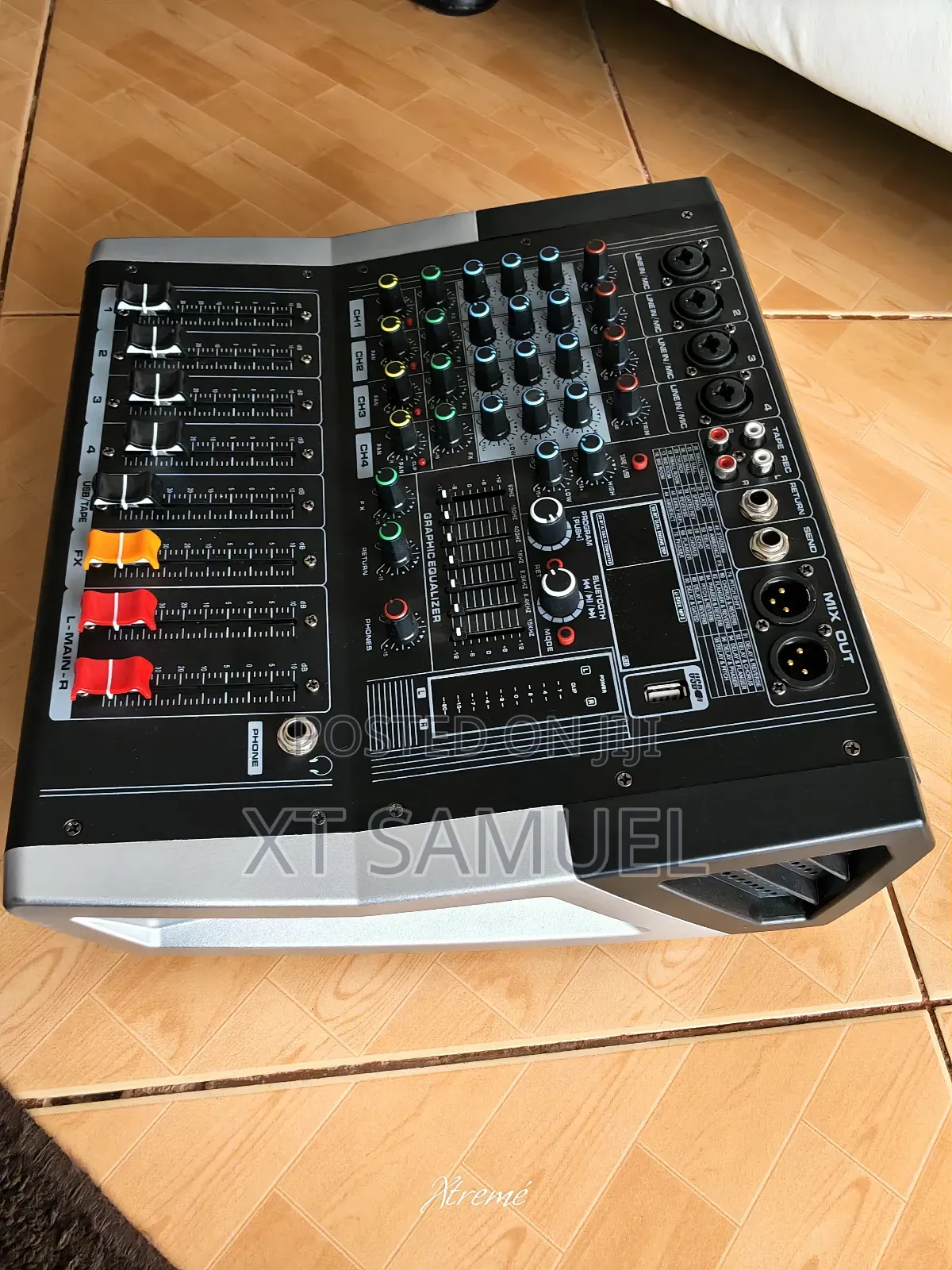 DSP 4 Channel Amp Mixer With Bluetooth and Usb Music Play