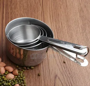 4pcs Stainless Steel Measuring Cu