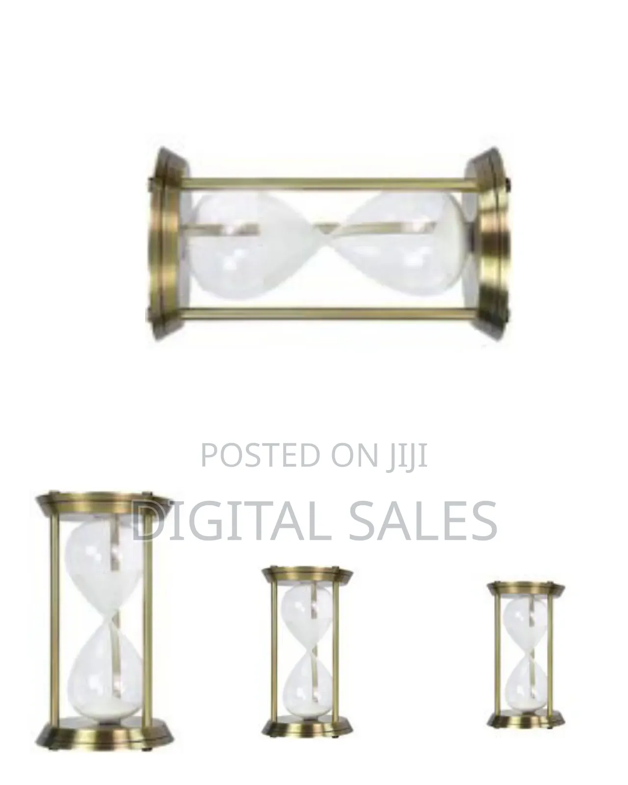 Elegant Vintage Brass Hourglass Sand